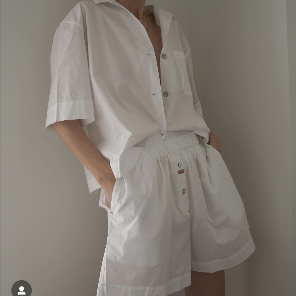 LUNYA  White Buttoned Pajama BOTTOMS ONLY!!!!! - Picture 2 of 11